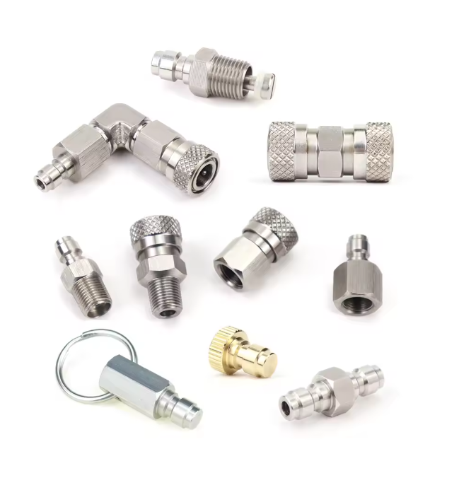 8mm quick disconnect air adapter – male/female fitting with 1/8 NPT/BSP and M10