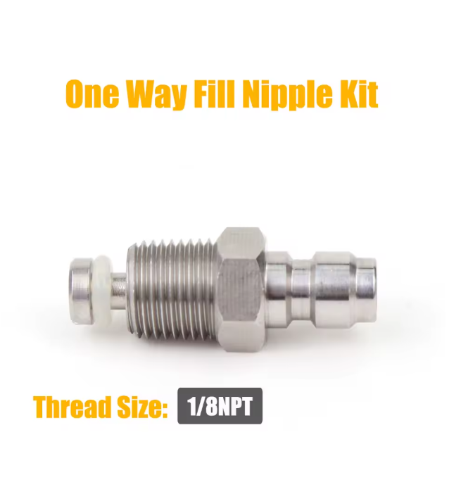 8mm quick disconnect air adapter – male/female fitting with 1/8 NPT/BSP and M10