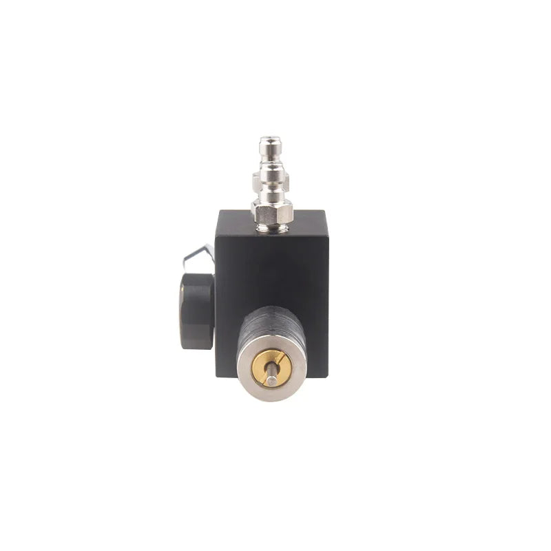 Mechanical valve component on a white background