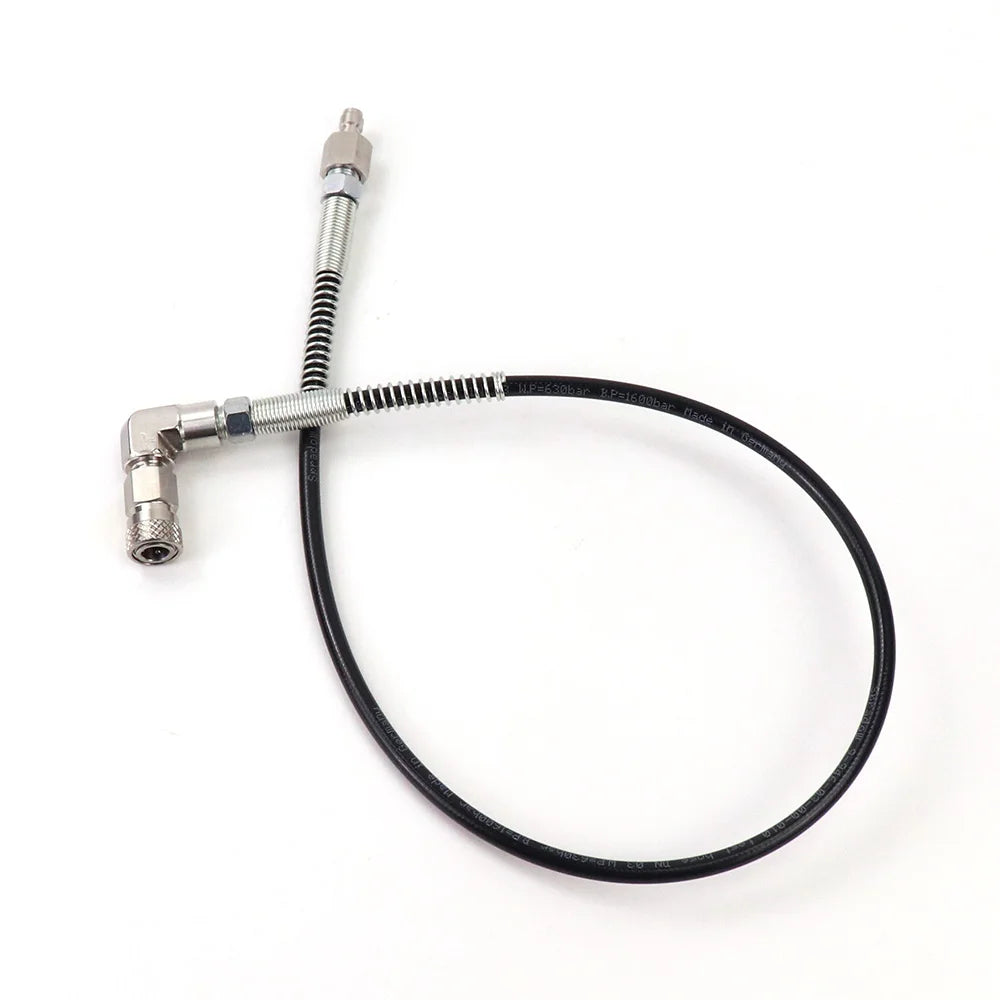 PCP Fill Hose 90° Adapter – 4500PSI Stainless 8MM