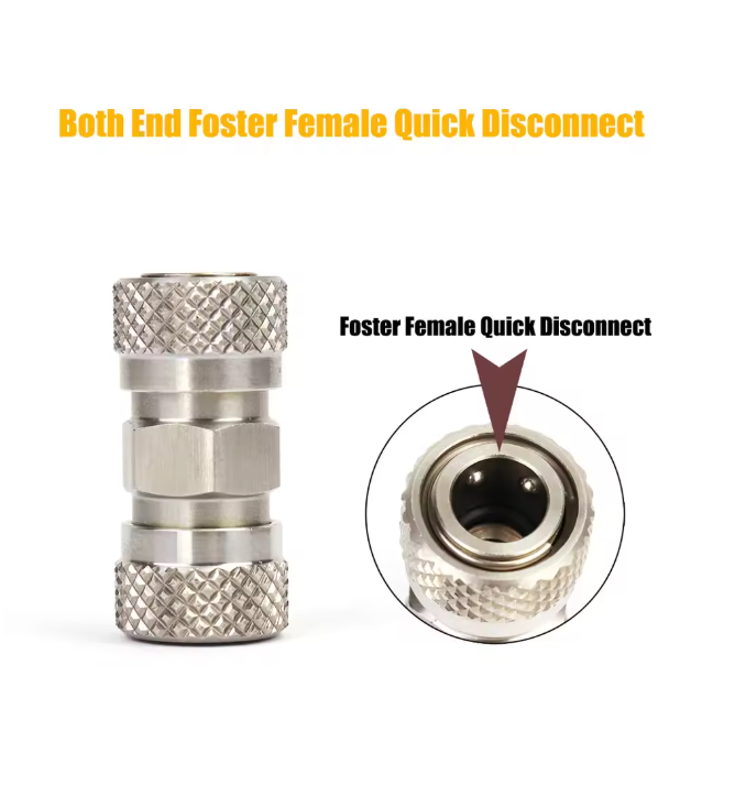 8mm quick disconnect air adapter – male/female fitting with 1/8 NPT/BSP and M10