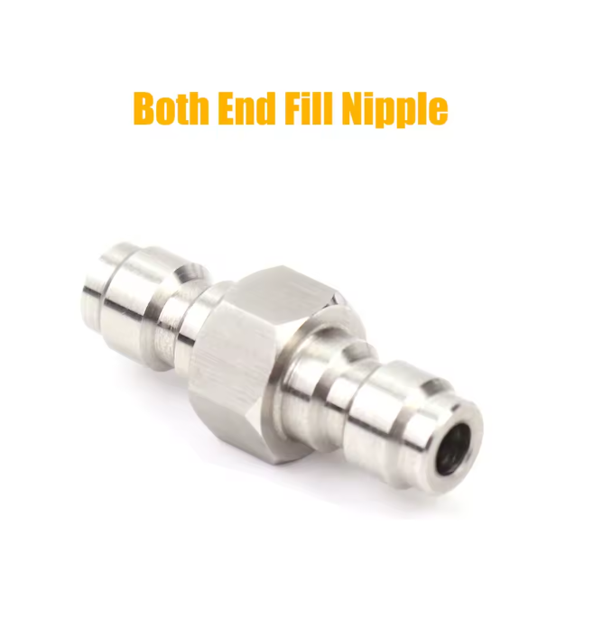 8mm quick disconnect air adapter – male/female fitting with 1/8 NPT/BSP and M10