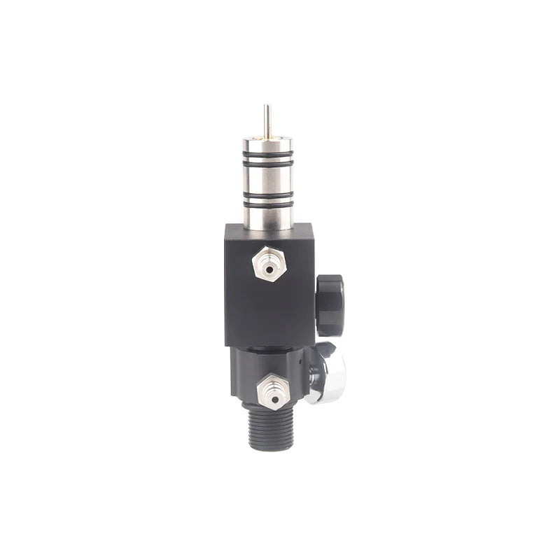 Mechanical valve component on a white background