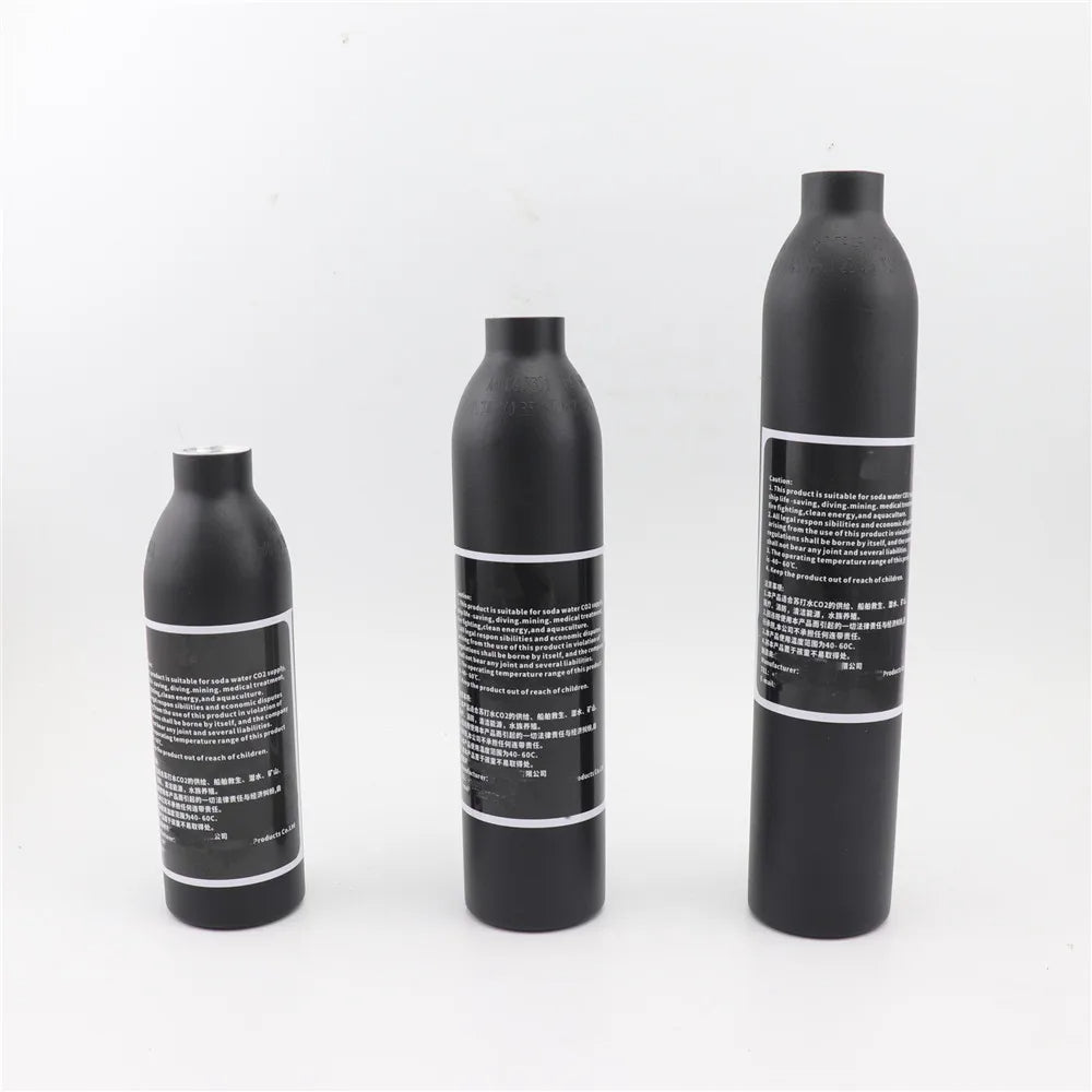 Aluminum CO2 Cylinders 0.25L–0.5L | 300bar 4500Psi | M18x1.5 Thread