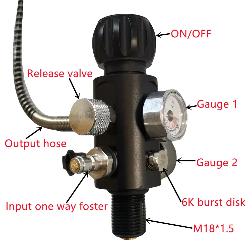 M18*1.5 300Bar charging valve kit for PCP tanks