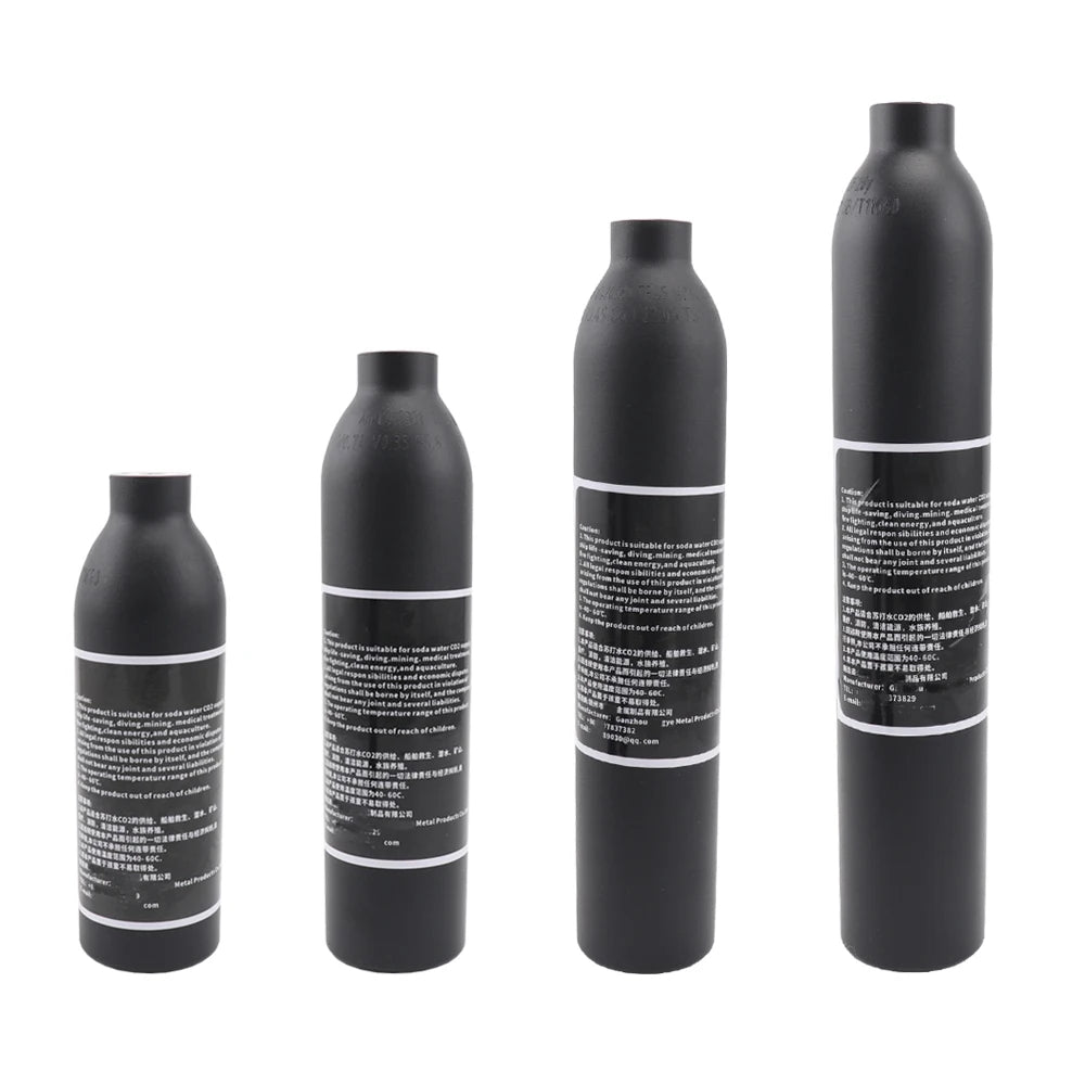 Aluminum CO2 Cylinders 0.25L–0.5L | 300bar 4500Psi | M18x1.5 Thread