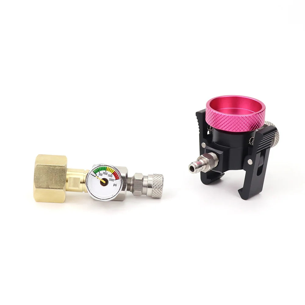 CO2 Adapter with W21.8 / G3/4 / CGA320Thread and Gauge