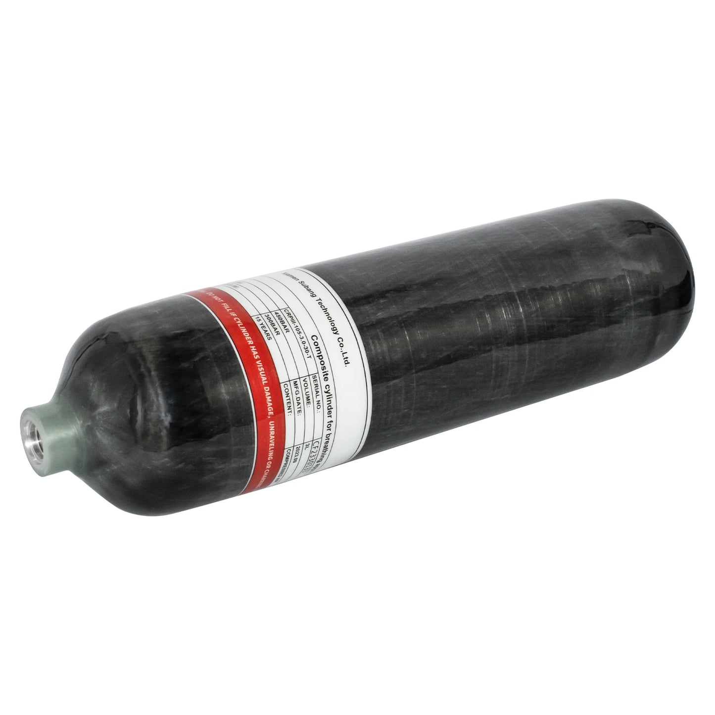 TUXING 3L Carbon Fiber Air Tank – 300BAR / 4500PSI – M18*1.5 Thread