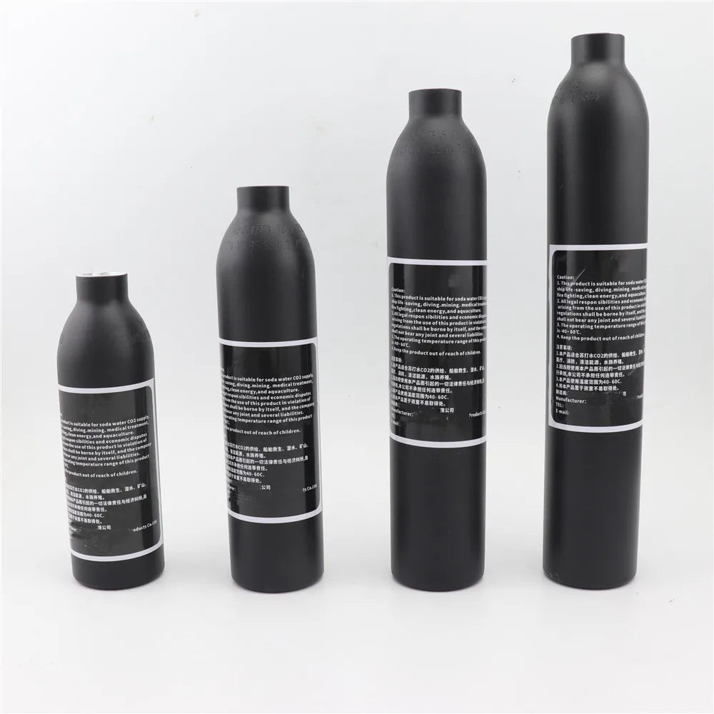 Aluminum CO2 Cylinders 0.25L–0.5L | 300bar 4500Psi | M18x1.5 Thread