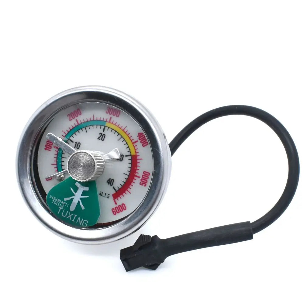 TUXING Adjustable 6000PSI Pressure Gauge with M10 Thread for PCP Compressor