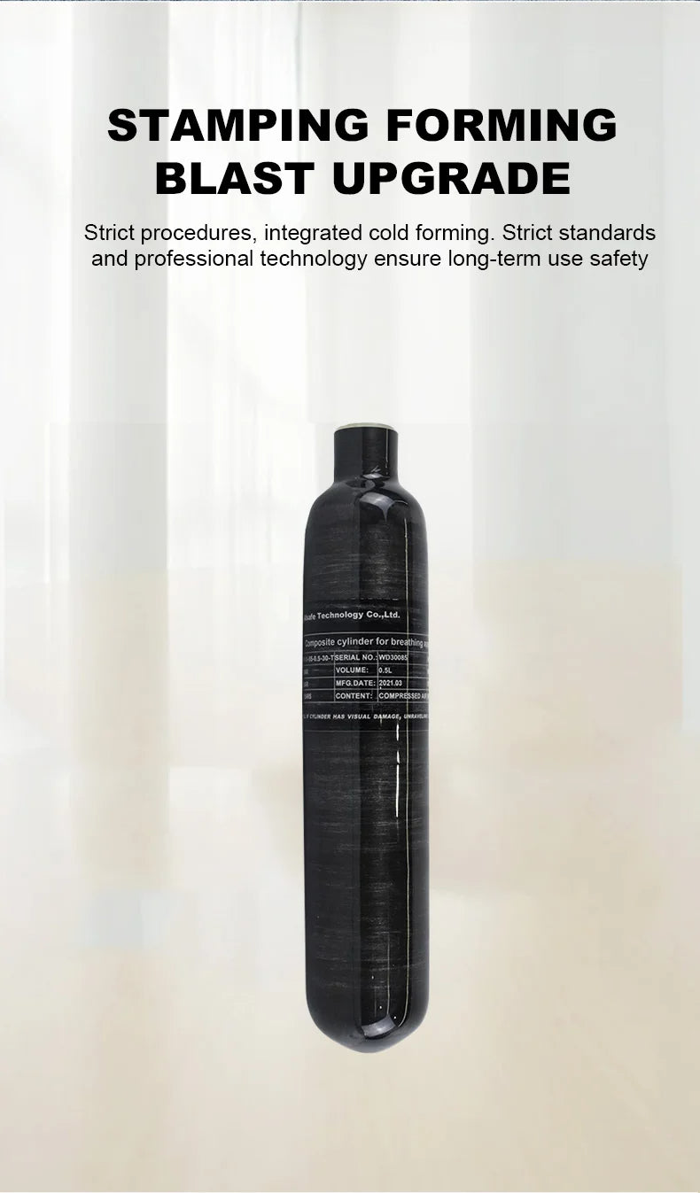 0.36L Carbon Fiber Cylinder – 300BAR
