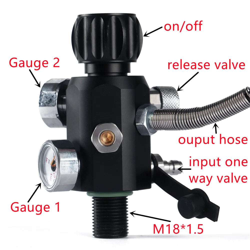 M18*1.5 300Bar charging valve kit for PCP tanks