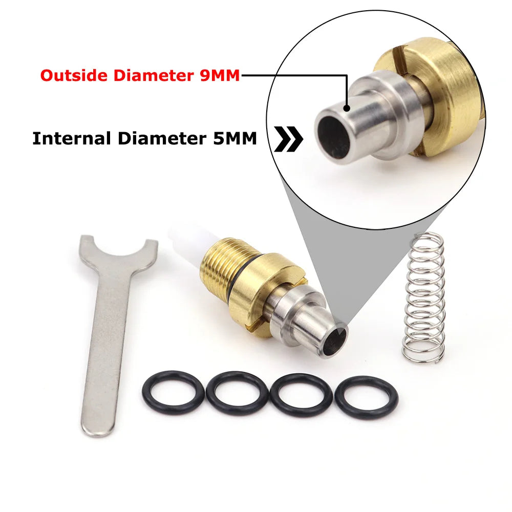 Airforce PCP valve – 9mm outer vent with 5mm internal diameter