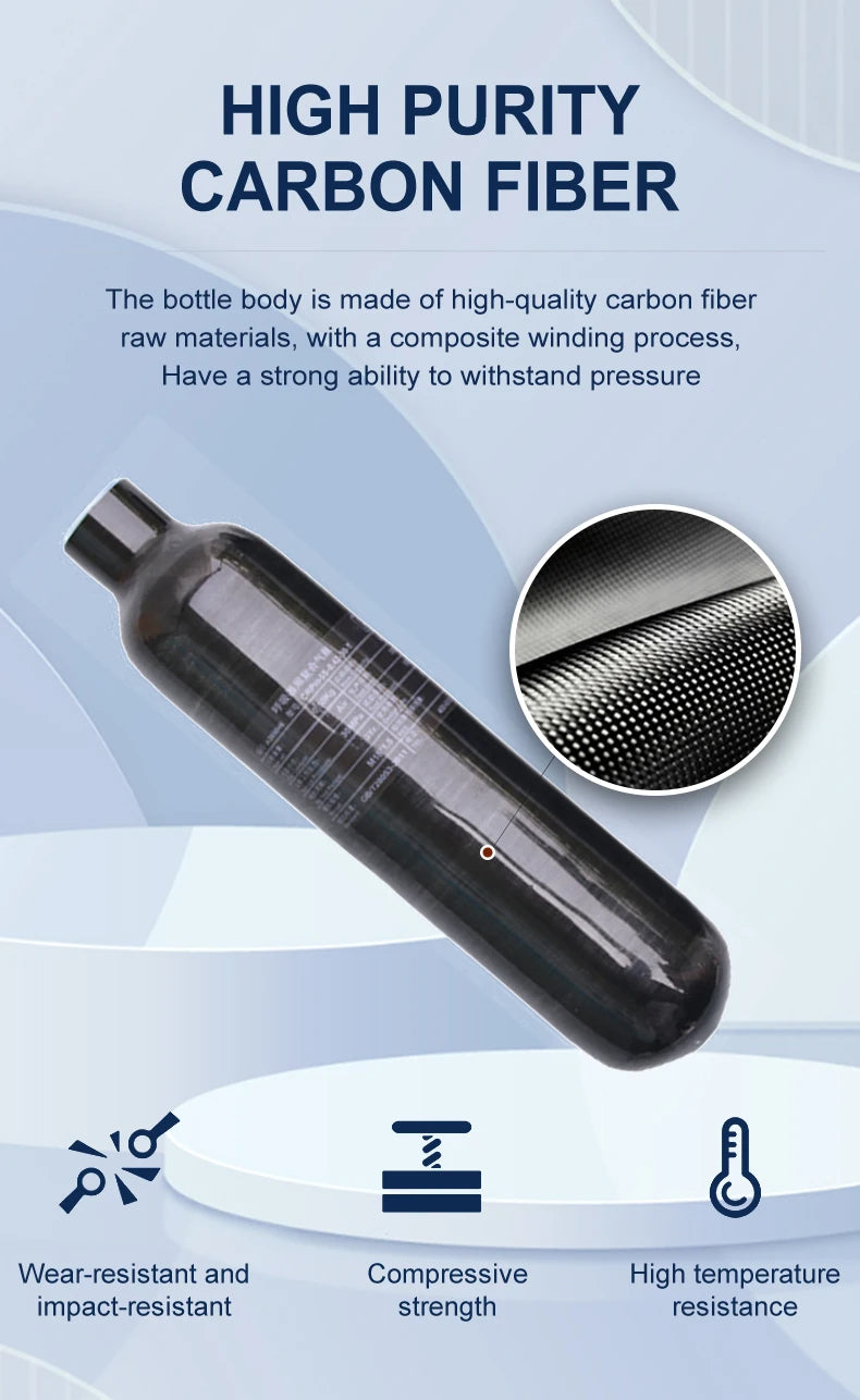 0.42L Carbon Fiber Cylinder – 300BAR