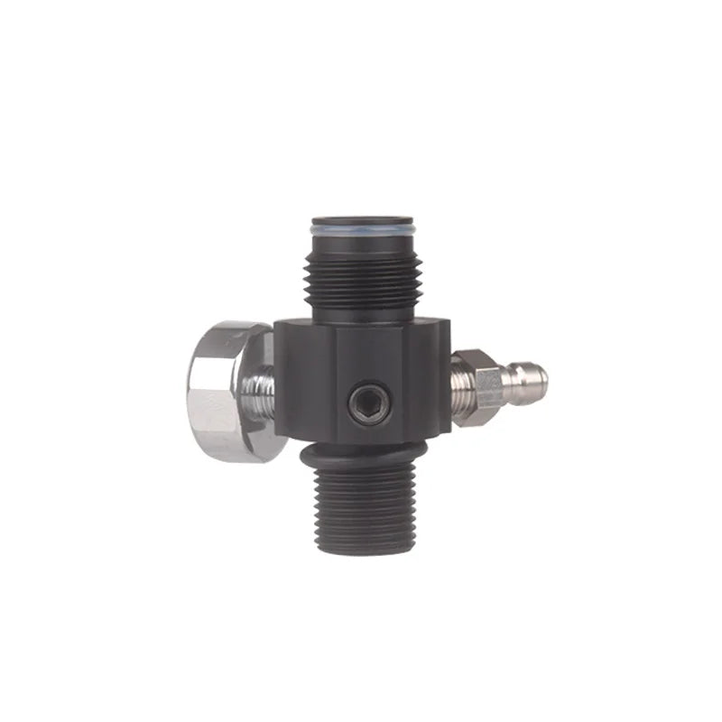 4500PSI HPA Adjustable Regulator Valve with M18*1.5 to G1/2-14 Thread for CO2 & Aquarium