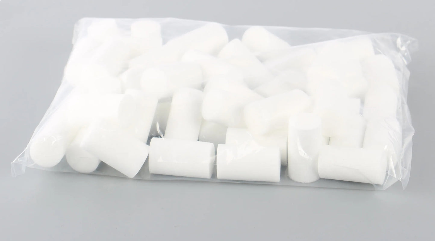 “Yong Heng air compressor filter cotton – 50pcs white replacement elements for high-pressure oil-water separator”