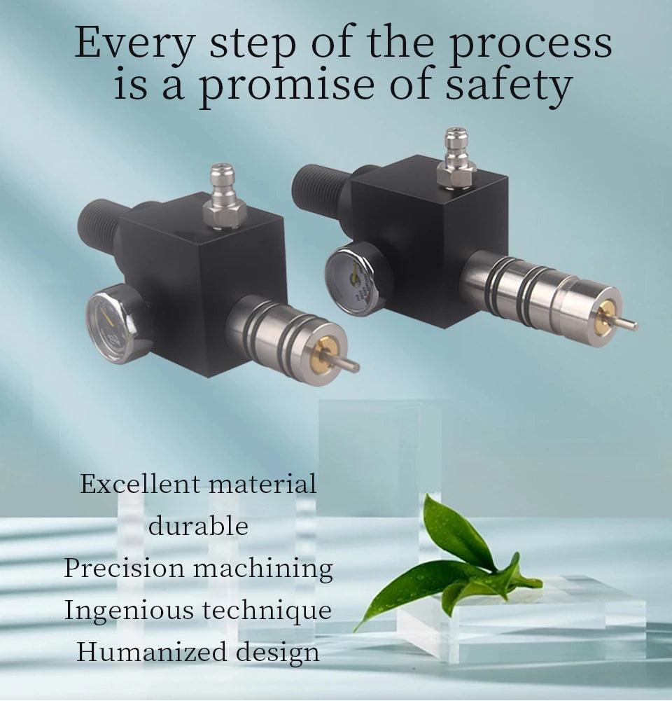 High pressure 4500PSI Z valve regulator with M18x1.5 thread – ideal for CO2 tanks