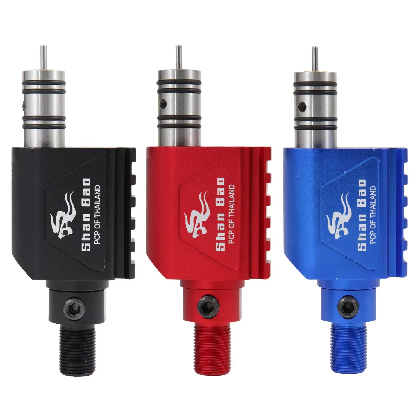 HPA 3000PSI Z valve regulator with 20mm guide – aluminum CO2 tank adapter