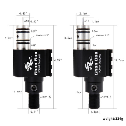 High pressure 3000PSI aluminum Z valve regulator for CO2 tanks
