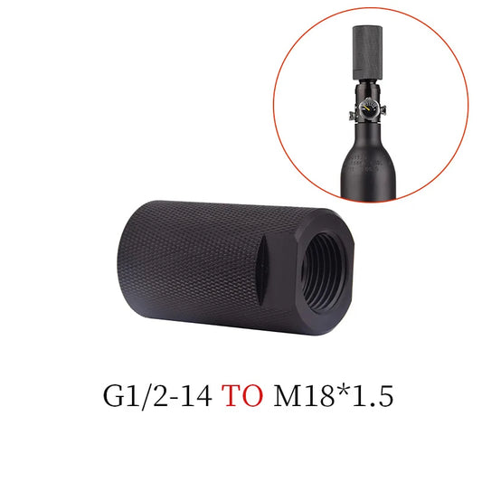Thread Adapter G1/2 to M18.1.5 Aluminum Black	