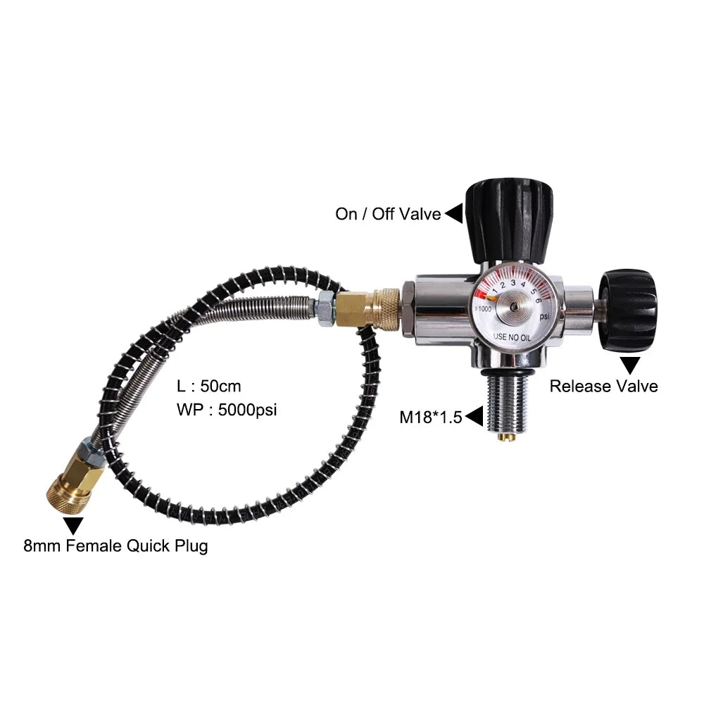 TUXING 6.8L Carbon Fiber Cylinder with Integrated Fill Station Valve

