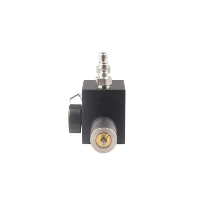 Mechanical valve component on a white background