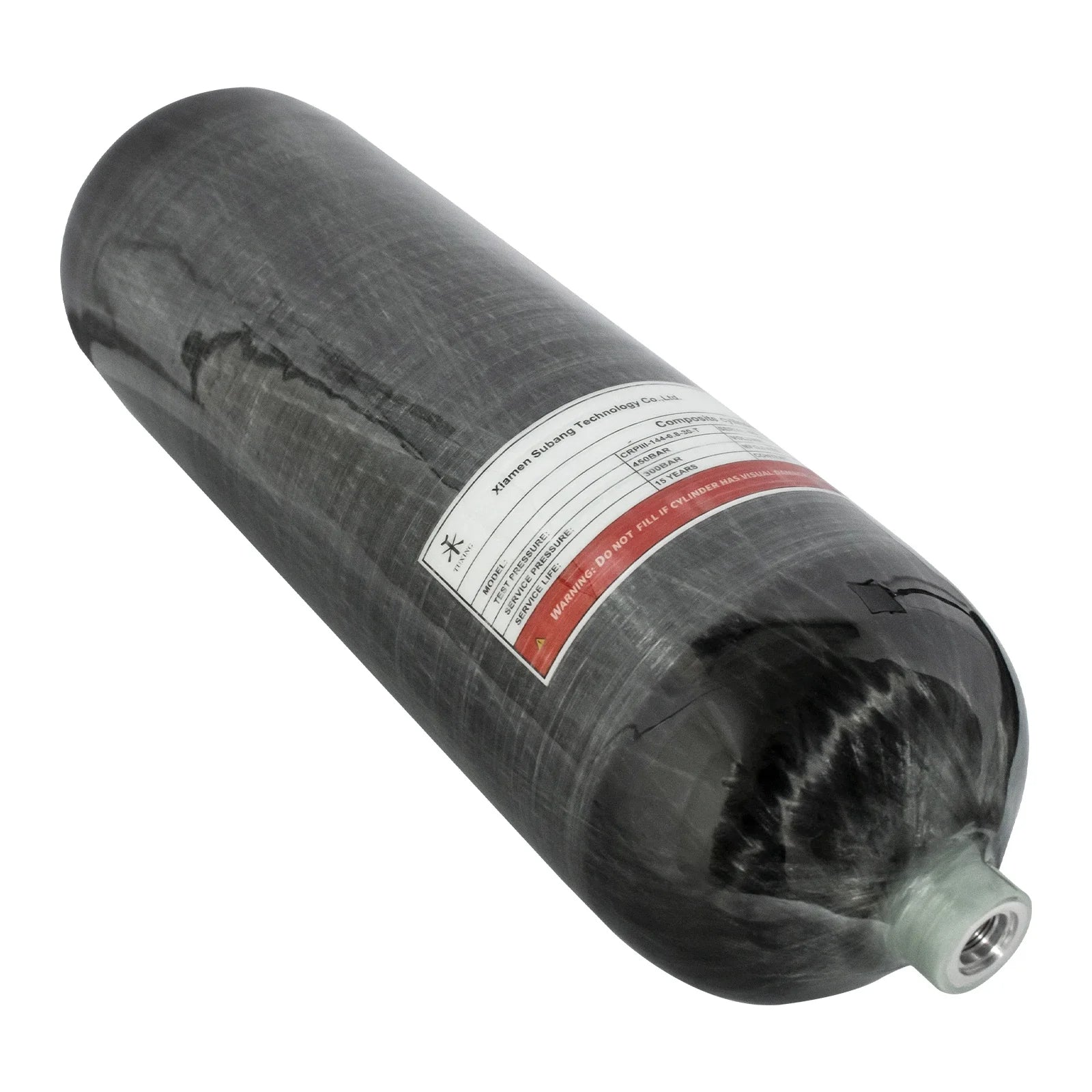 TUXING 6.8L Carbon Fiber Cylinder with Integrated Fill Station Valve

