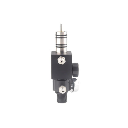 Mechanical valve component on a white background