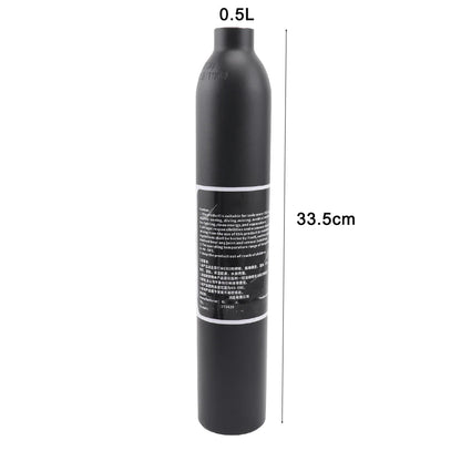 0.5L Aluminum CO2 Cylinder – 300bar 4500Psi M18x1.5 Thread