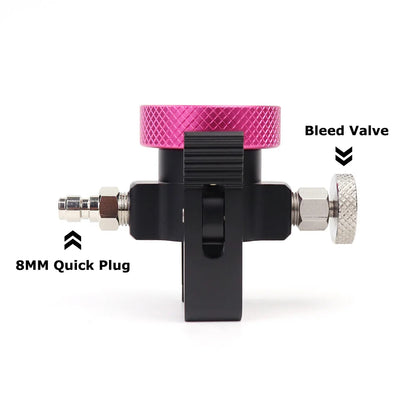Soda CO2 Quick Connect Adapter with Bleed Valve – 8MM Quick Plug
