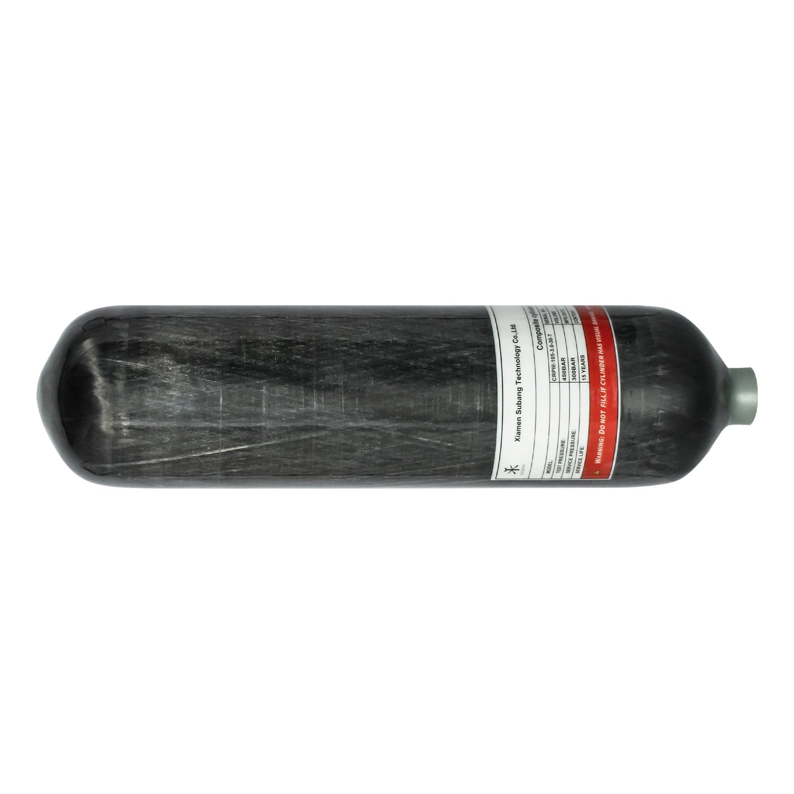 TUXING 3L Carbon Fiber Air Tank – 300BAR / 4500PSI – M18*1.5 Thread

