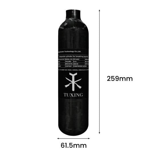 0.42L Carbon Fiber Cylinder – 300BAR
